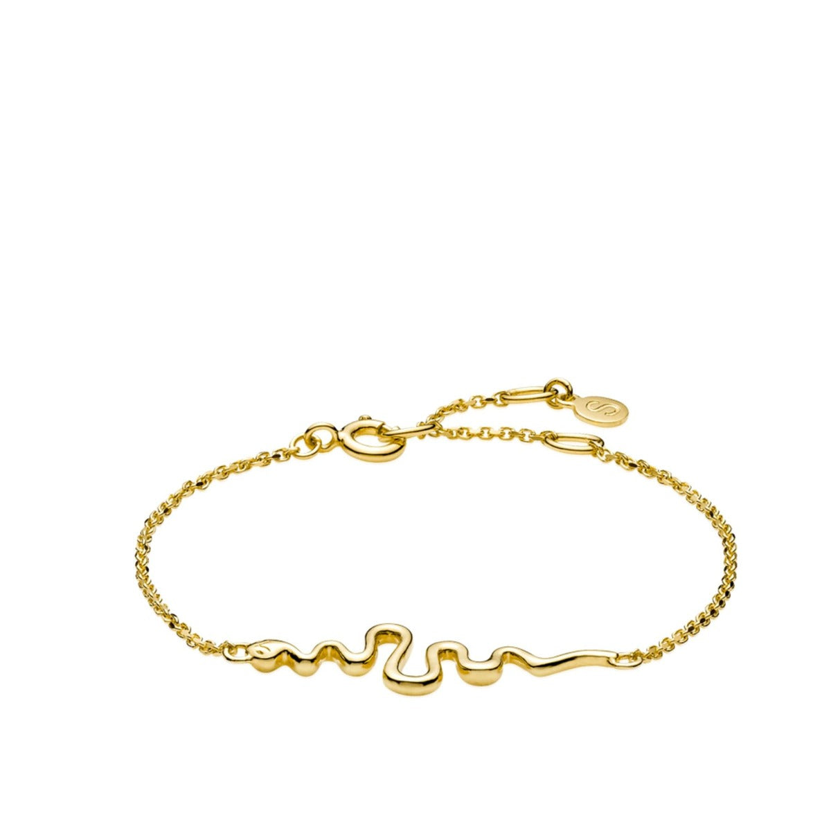 Young One Snake Forgyldt Sølv Armbånd fra Sistie