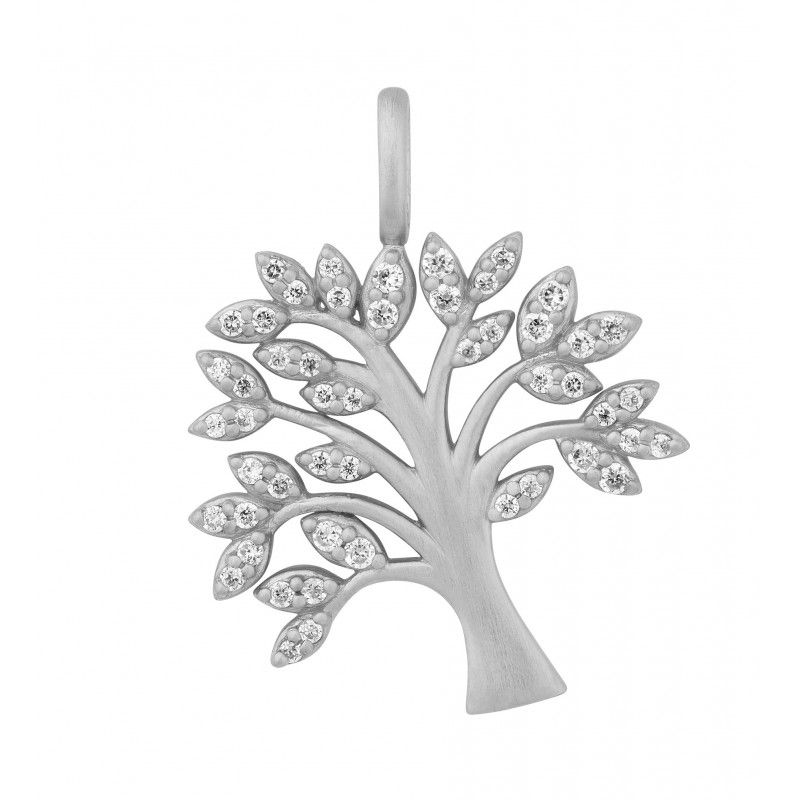 SØLV VEDH.TREE OF LIFE SPARKELE