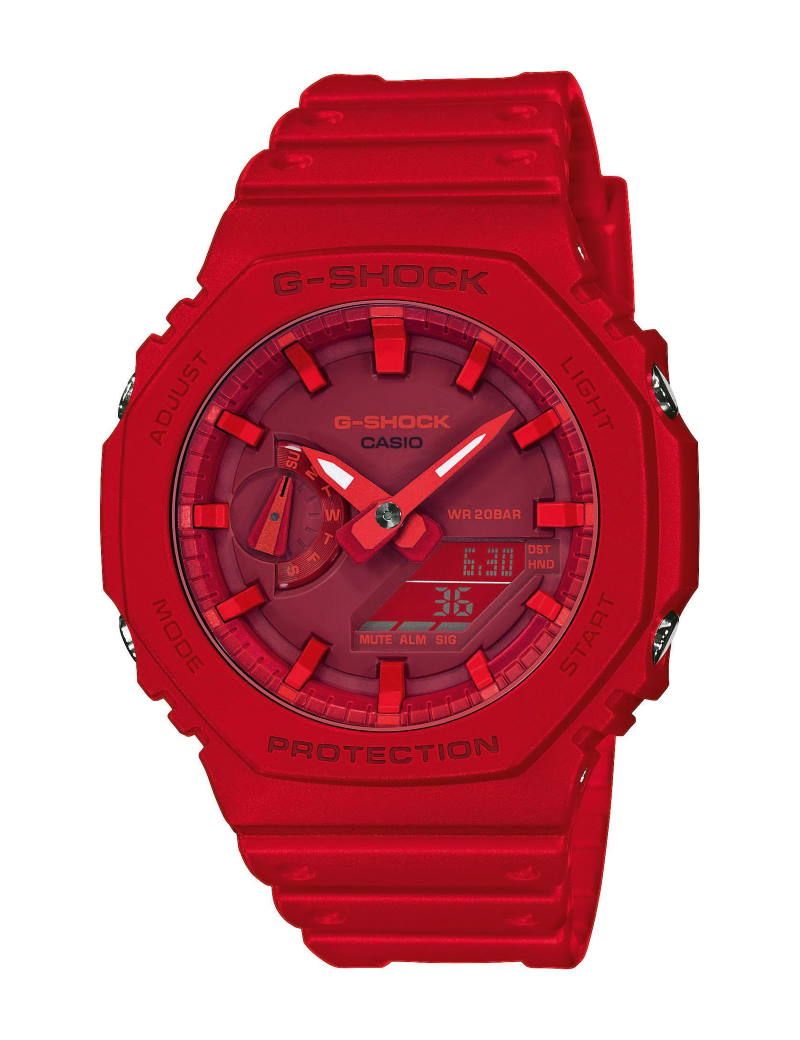 CASIO UR G-SHOCK RØD PLAST