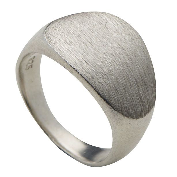 TRINE WILKENS, CONTINENT SIGNET RING, SØLV