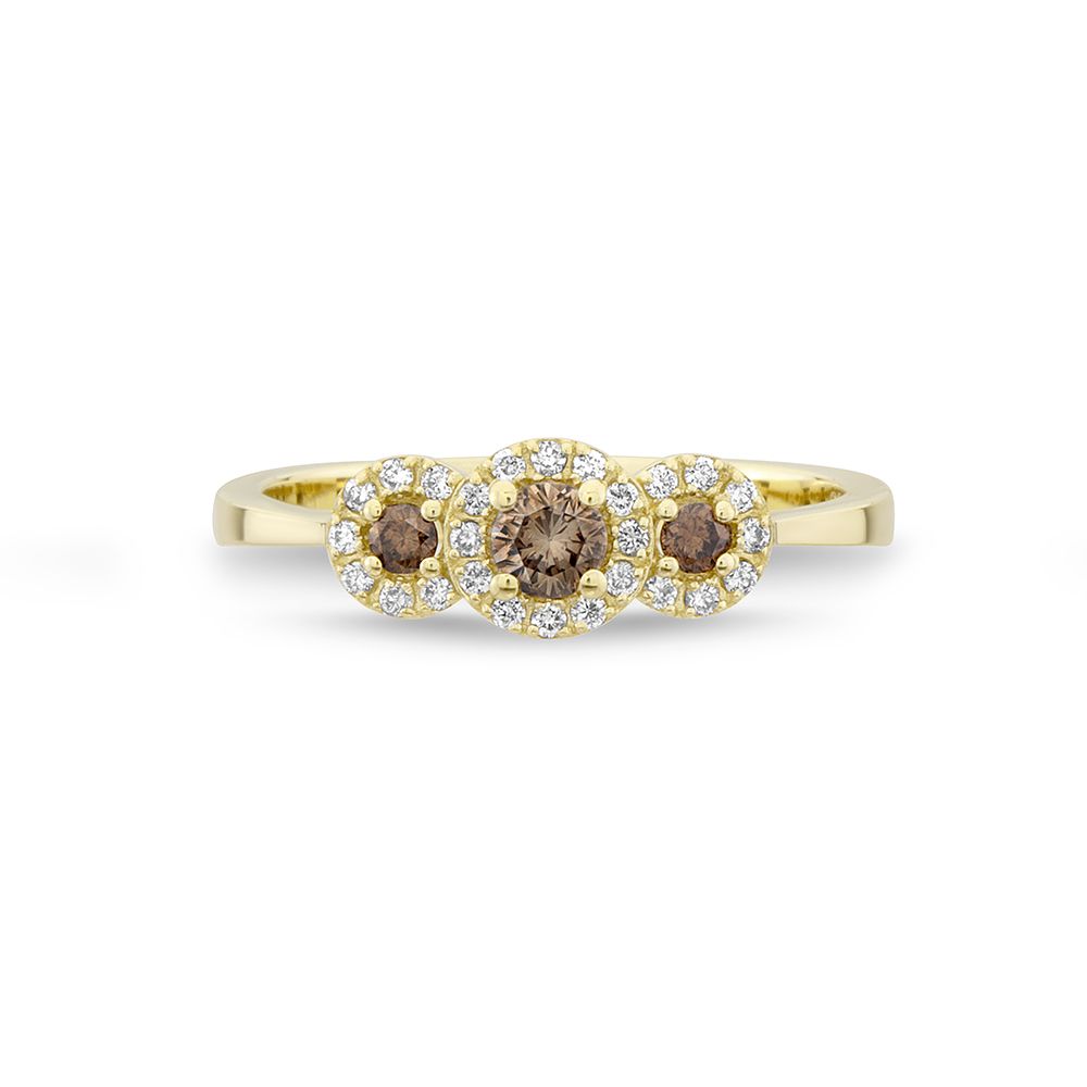 14KT.RING CORDELIA 0,23CT+0,18