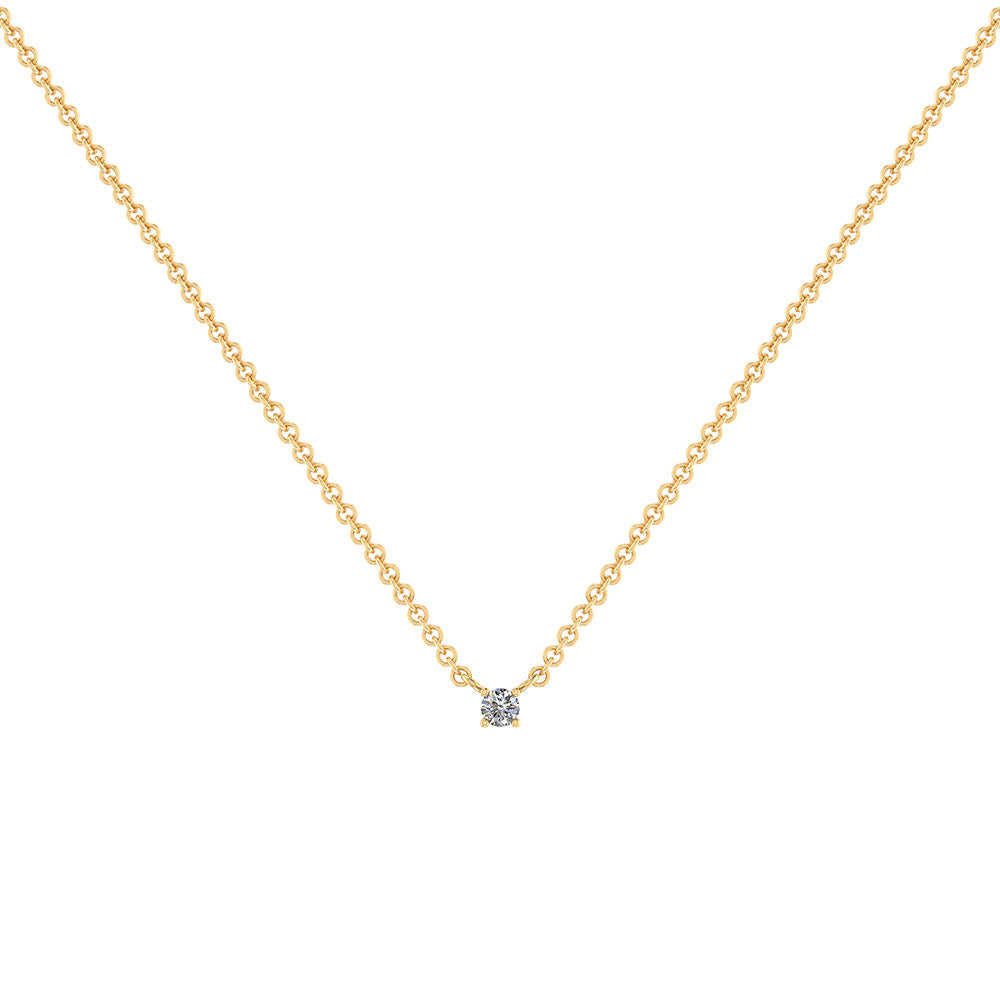 Henrik Ørsnes Design Diva 18 Karat Guld Halskæde fra med Brillant 0,08 Carat TW/SI