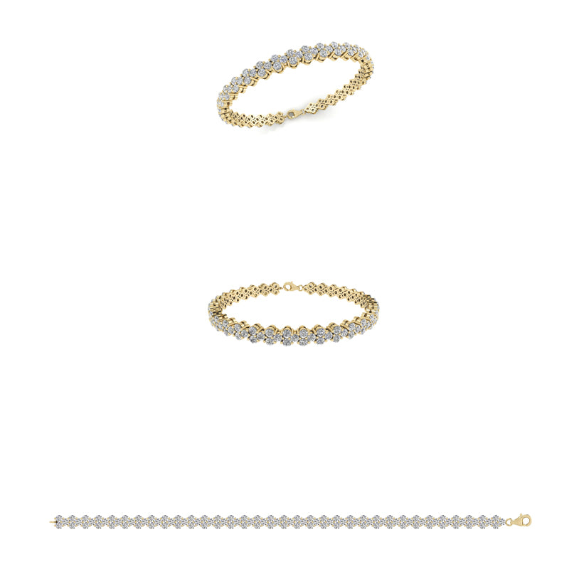 Smykkekæden Forgyldt Sølv Armbånd DML0121FG