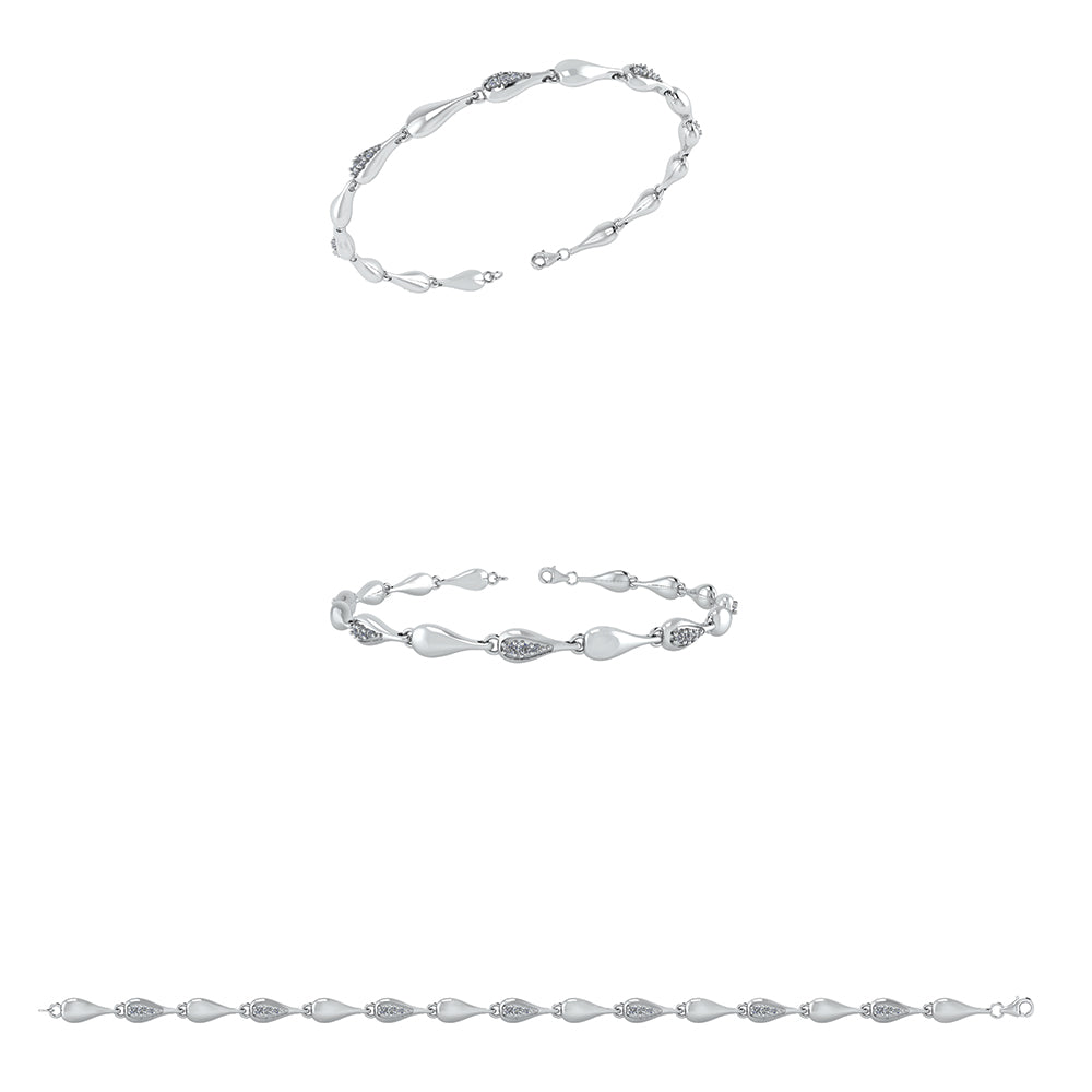 Sterling Sølv Armbånd fra Smykkekæden DML0166S