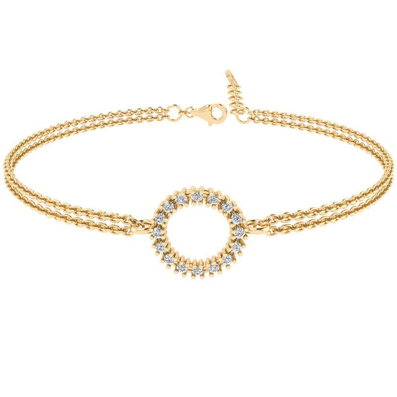 Smykkekæden Armbånd i Forgyldt Sølv DML0179FG