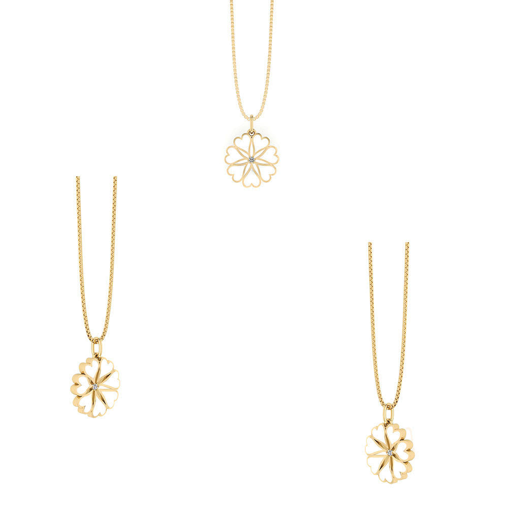 Smykkekæden Smørblomst Halskæde i Forgyldt Sølv