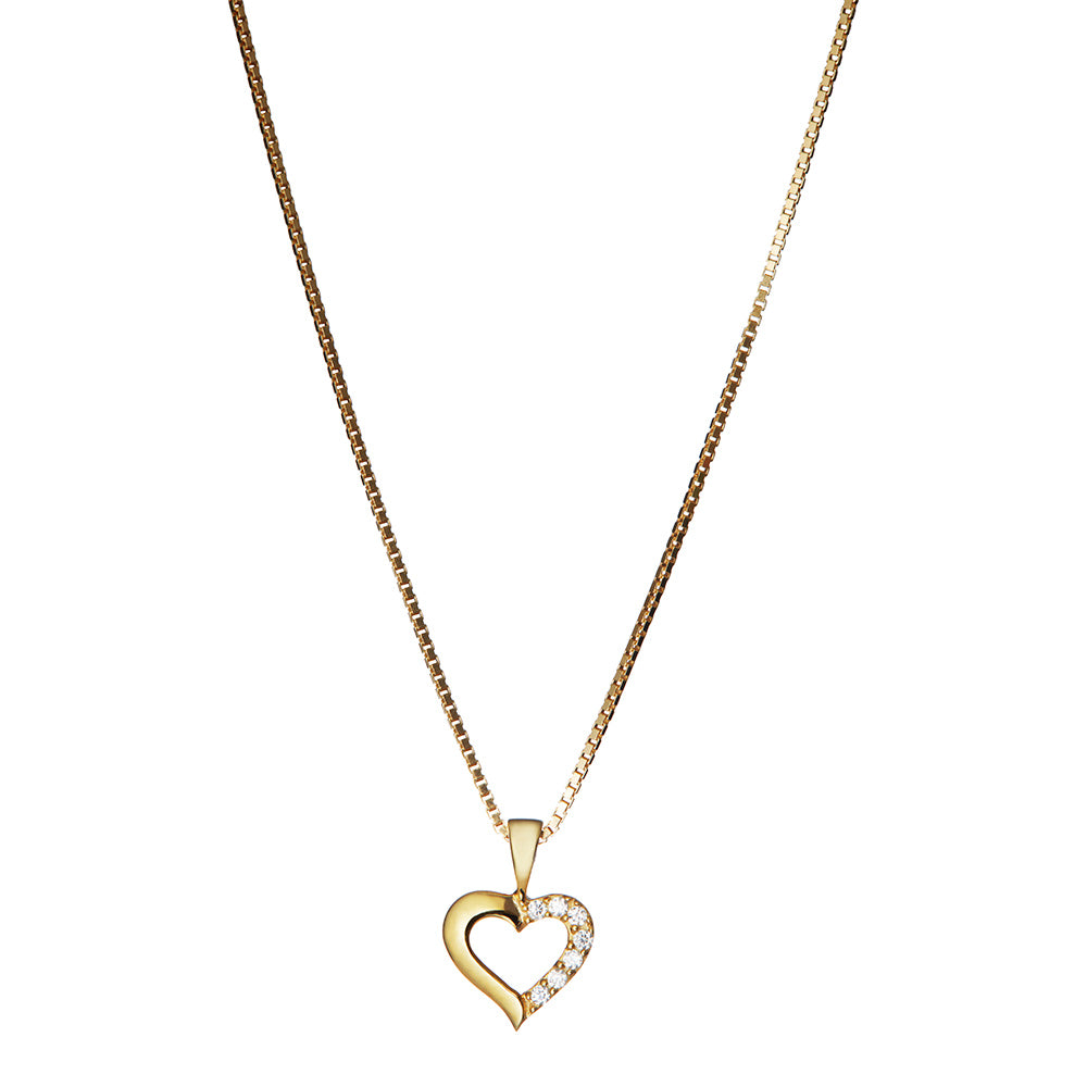 Henrik Ørsnes Design Vedhæng i 14 Karat Guld med Diamanter DMM047YG585