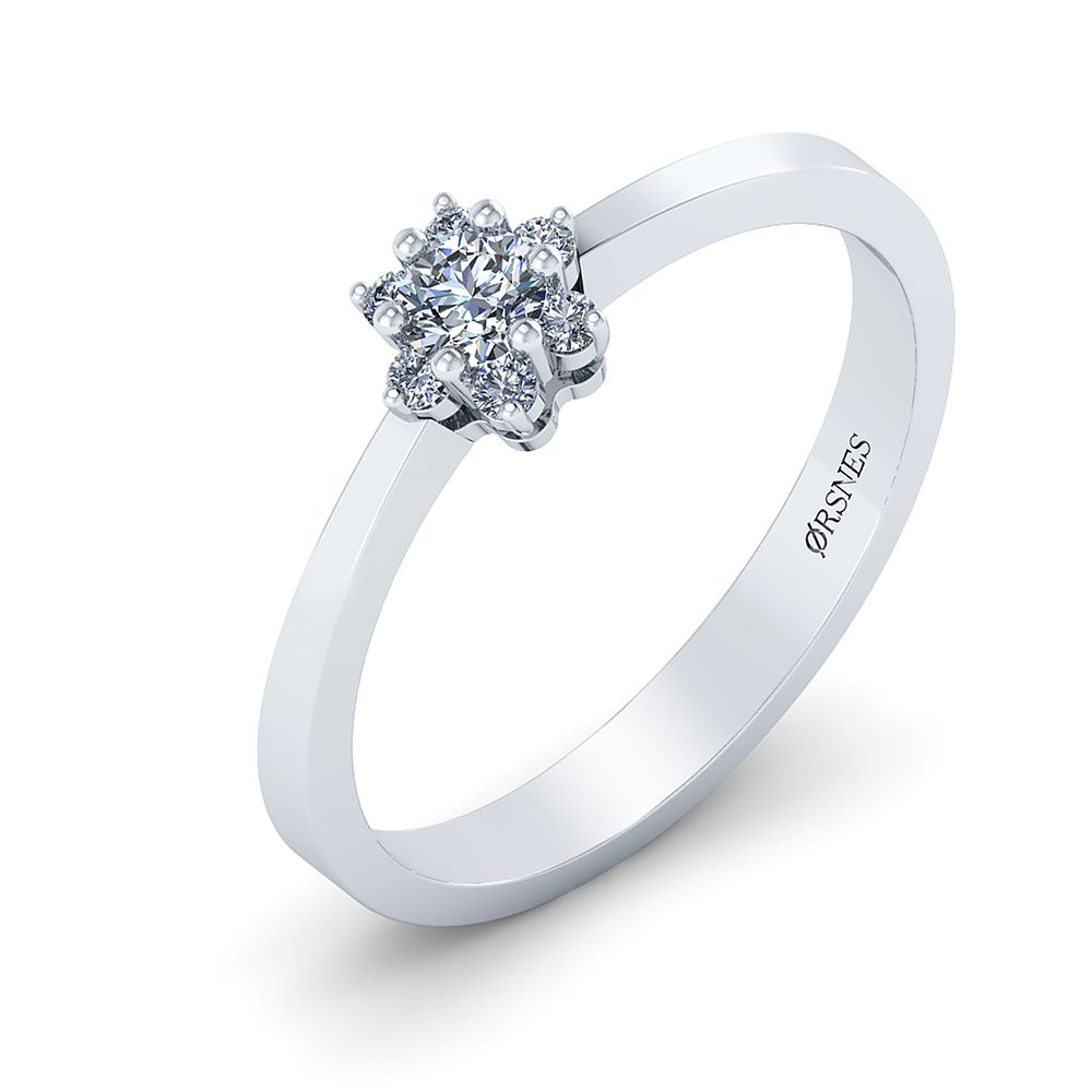 14 KT HVG ROSET RING 0,16 W/S