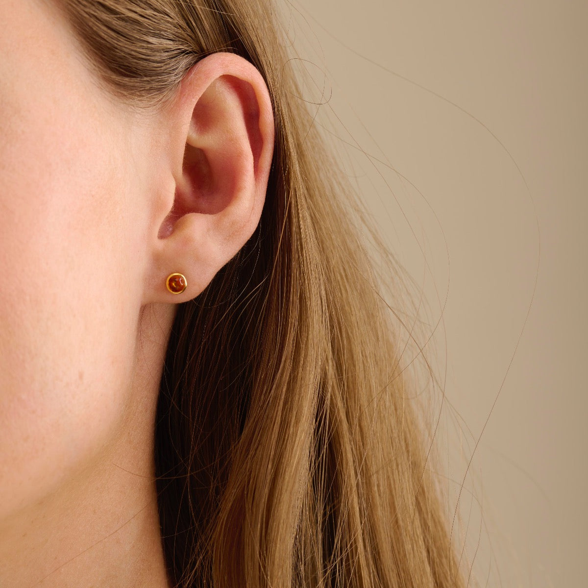 Pernille Corydon Amber Glow Earsticks Øreringe i Sterling Sølv med Rav