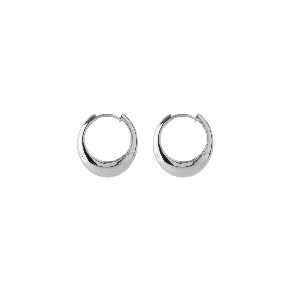 Pernille Corydon Globe Huggies Sterling Sølv Øreringe