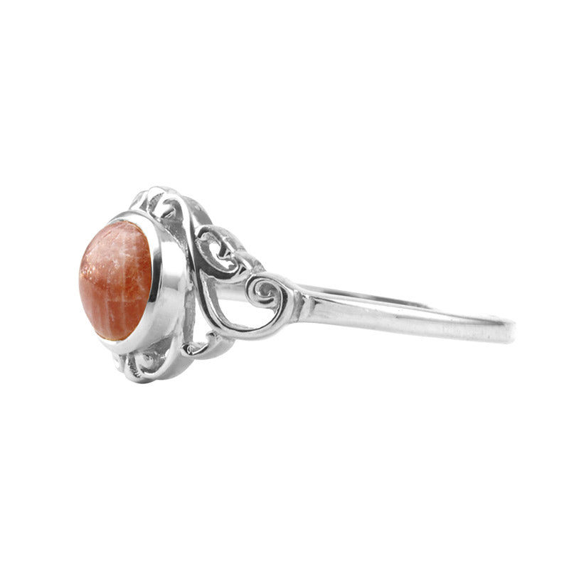 A Lemon Story Elena Sterling Sølv Ring med Solsten