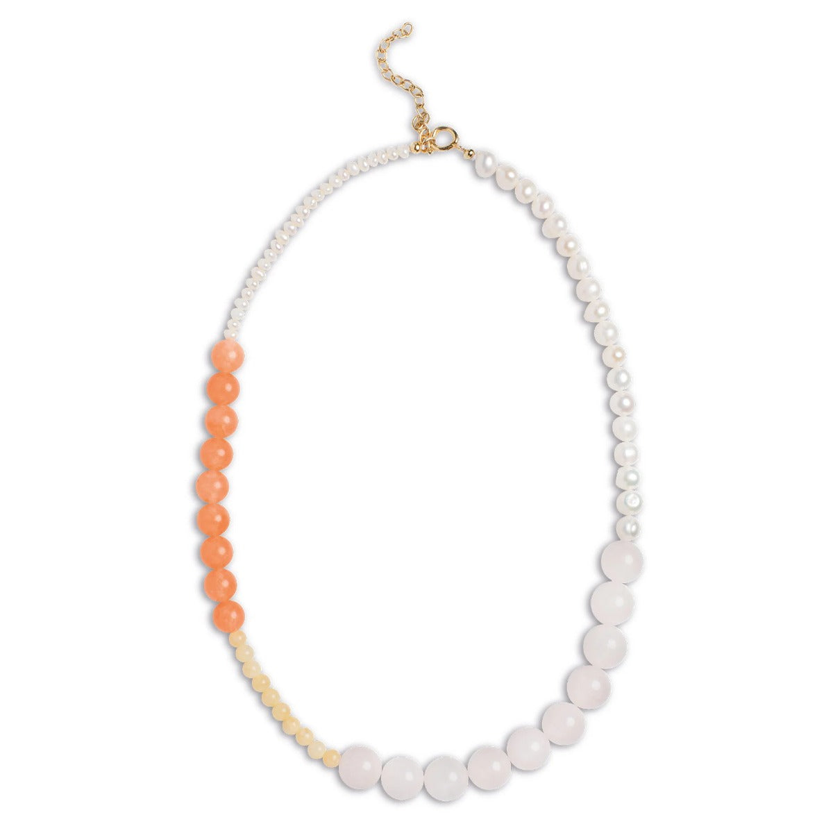 Tahlia Necklace Forgyldt Sølv Halskæde fra Enamel med Ferskvandsperler