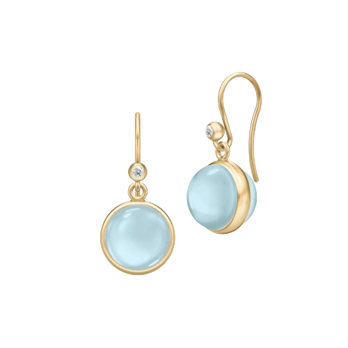 PRIME EARRINGS MILKY AQUA