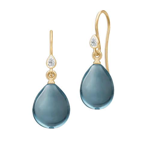 PRIMA BALLERINA EARRINGS LONDON BLUE