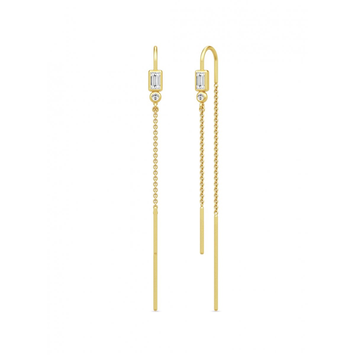 SØLV/FG ØRERING KÆDE SOPHIA