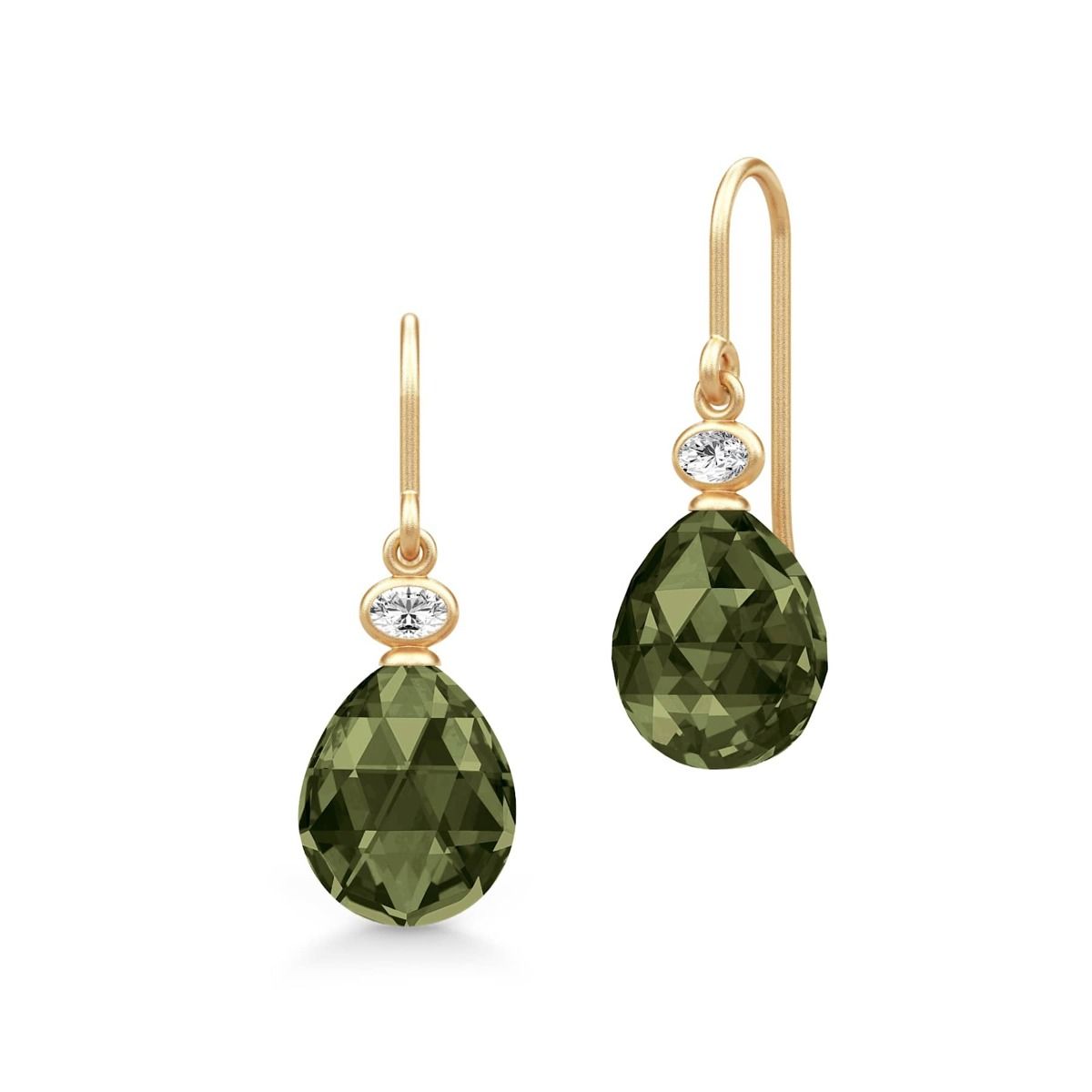 OFELIA EARRING OLIVE GRREN
