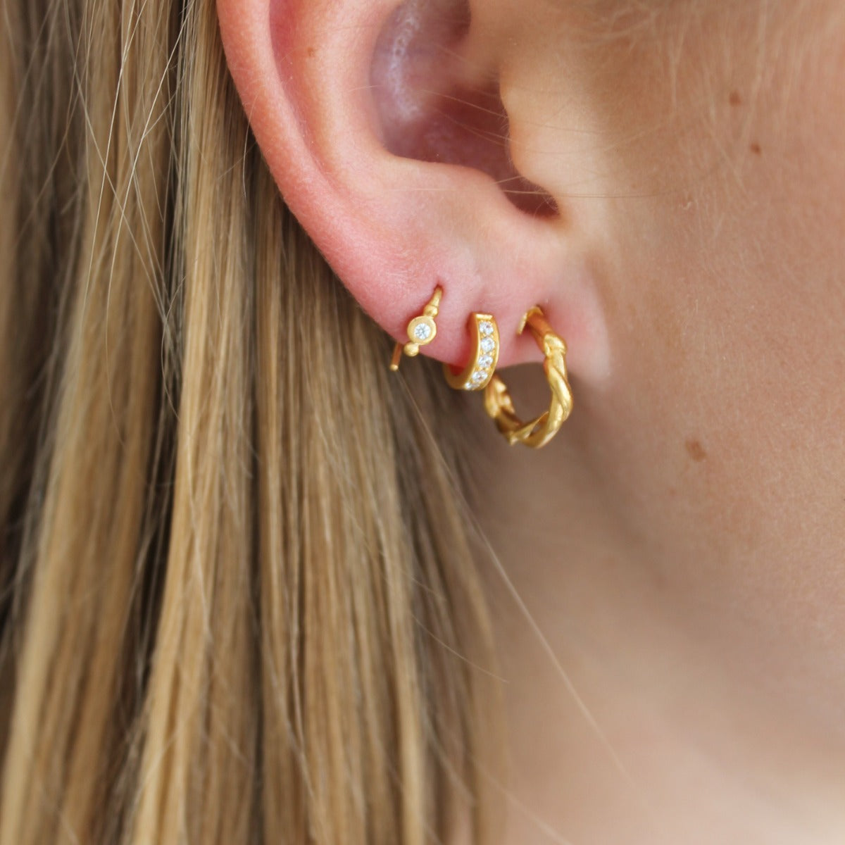 SØLV/FG CREOL BOUCLE