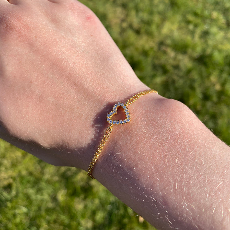 Forgyldt Sølv Armbånd fra Smykkekæden DML0180FG