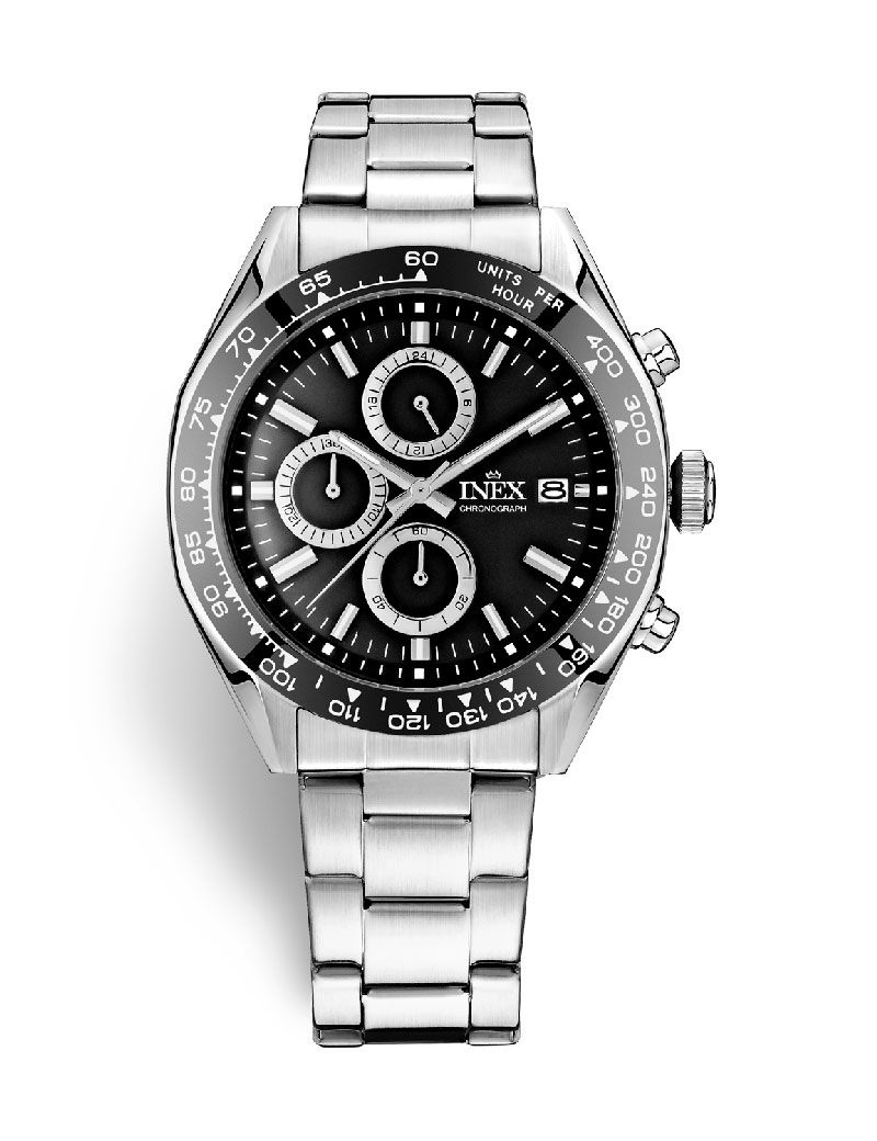 INEX HERRE STÅL SPORT CHRONO 10ATM M LÆNKE