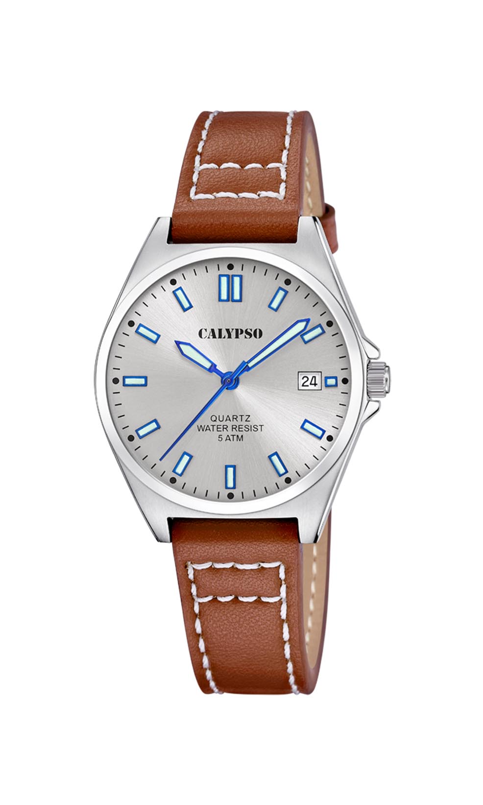 CALYPSO D. BASIC GRÅ- BRUN LÆDER REM