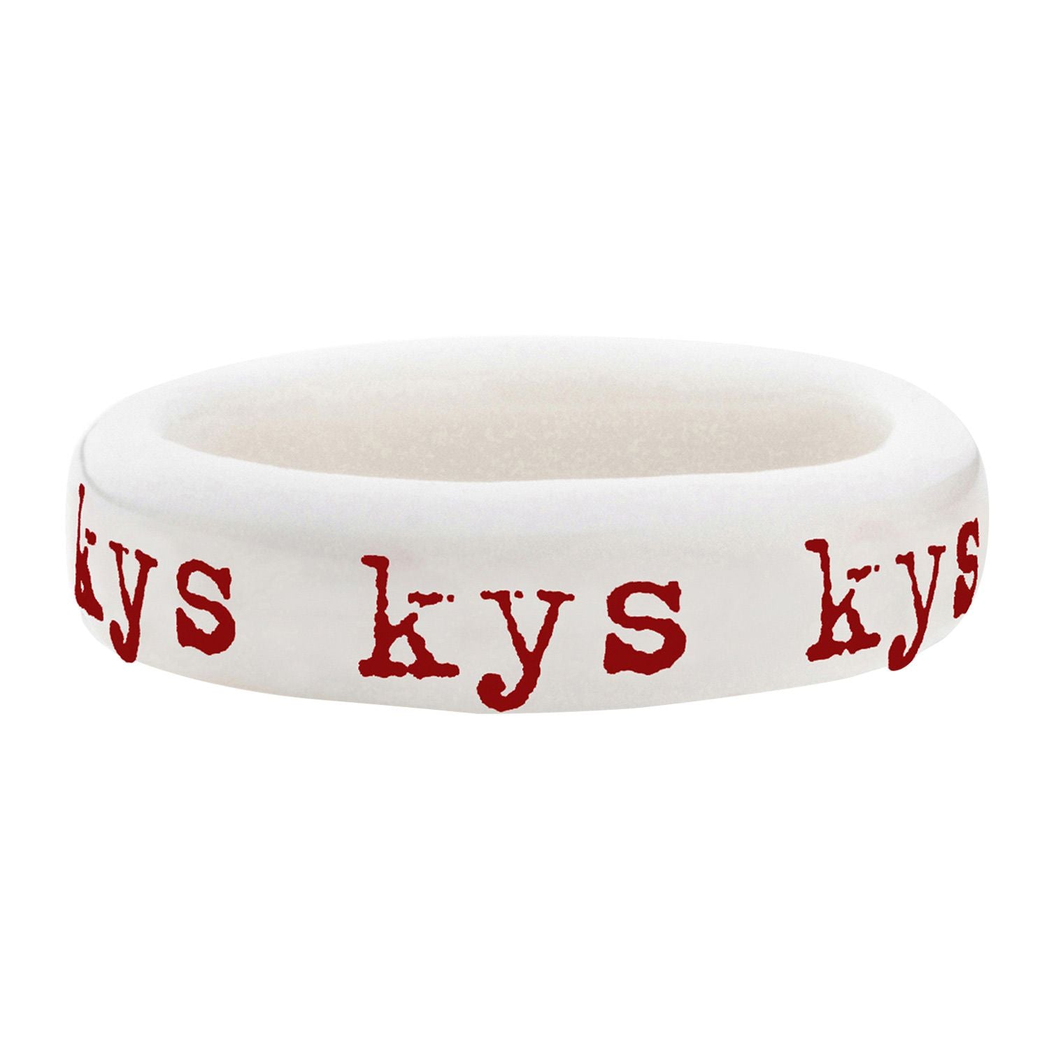 Anne Black, Kys Ring, Rød/Porcelæn