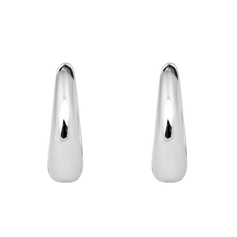 A Lemon Story Moon Maxi Hoops Sterling Sølv Øreringe