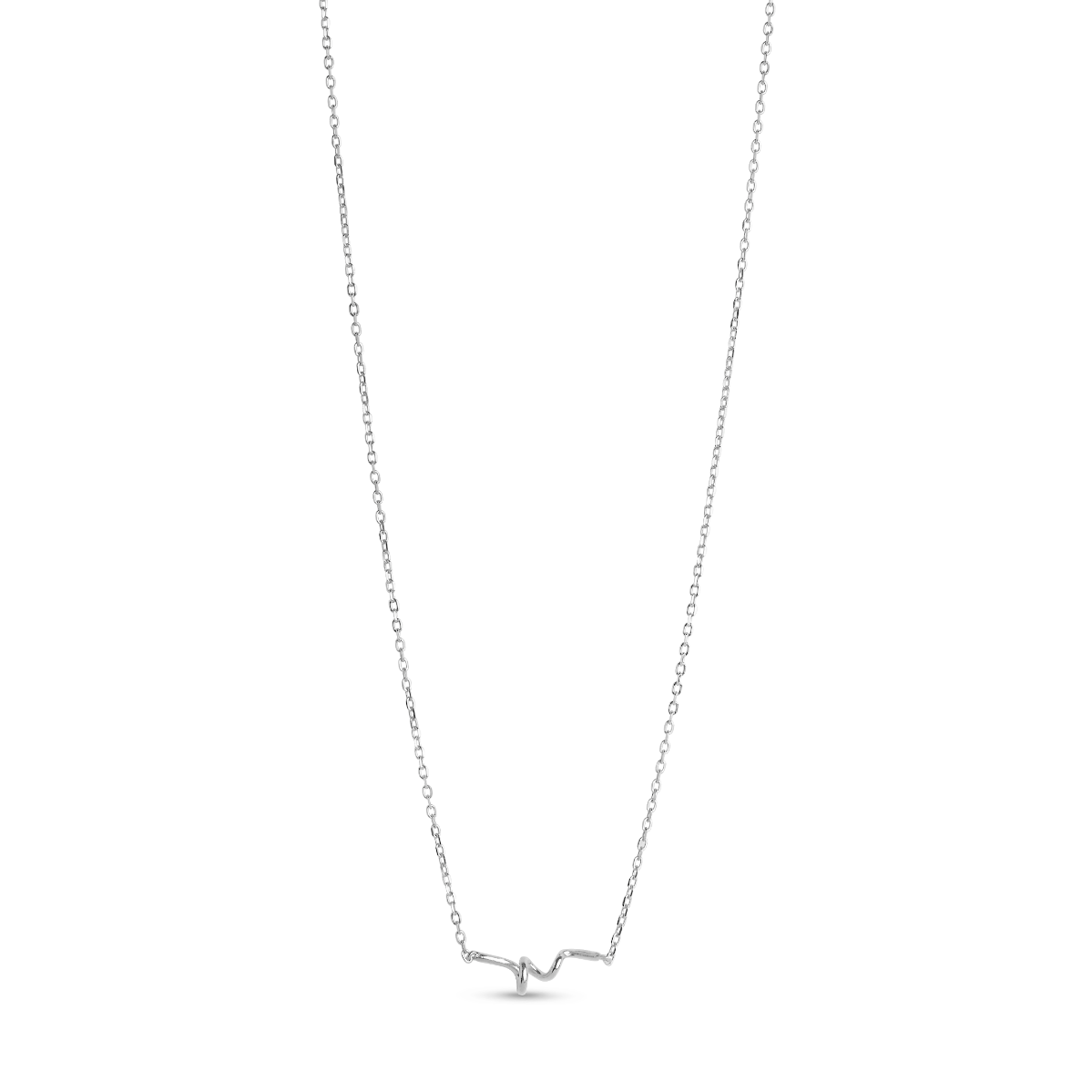 Twist Sterling Sølv Halskæde fra Enamel N106S