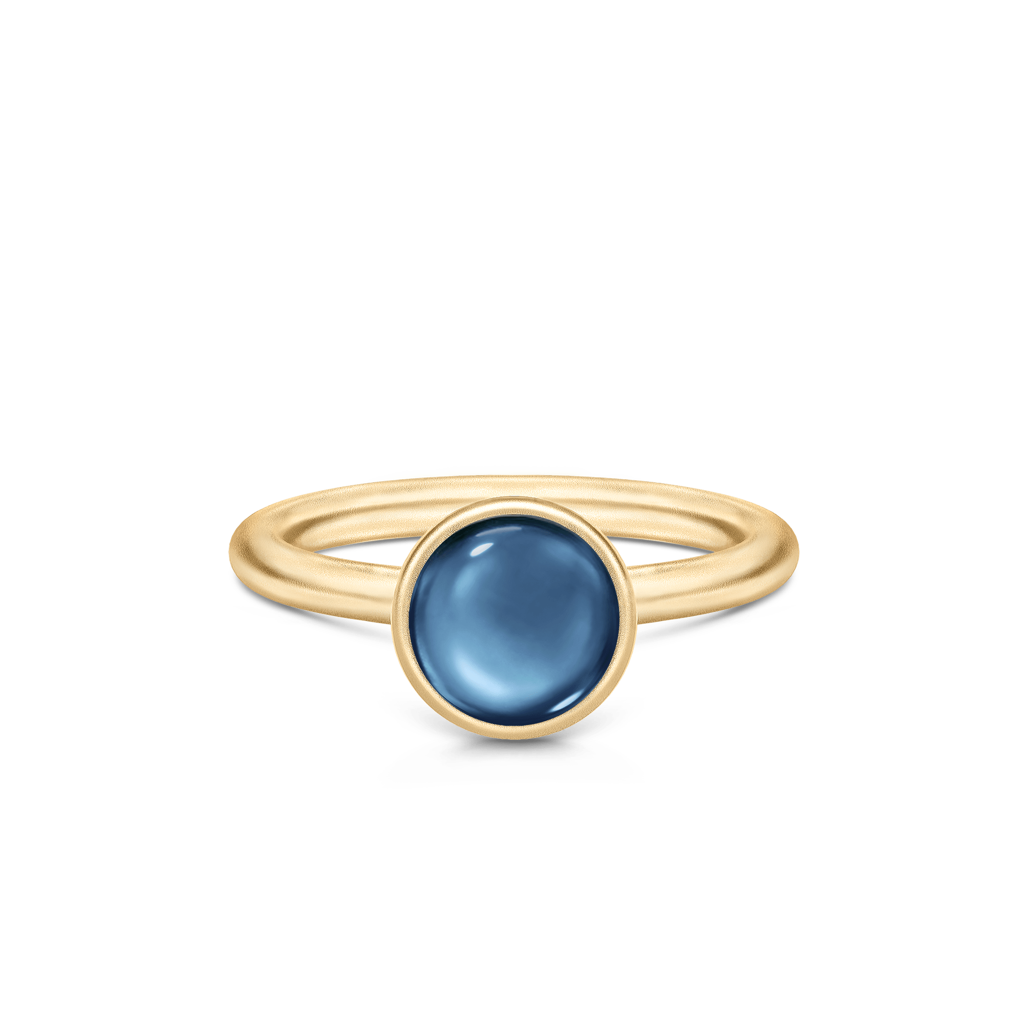 SØLV/FG RING PRIMINI SAFIR BLÅ