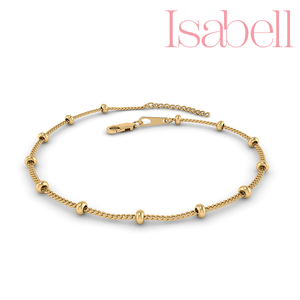 Isabell Forgyldt Sølv Armbånd fra Smykkekæden OBB27