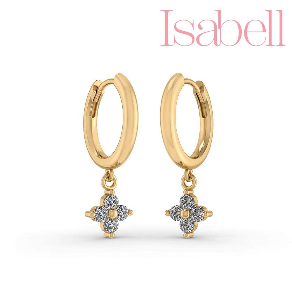 Smykkekæden Isabell Forgyldt Sølv Ørestikker OBE143