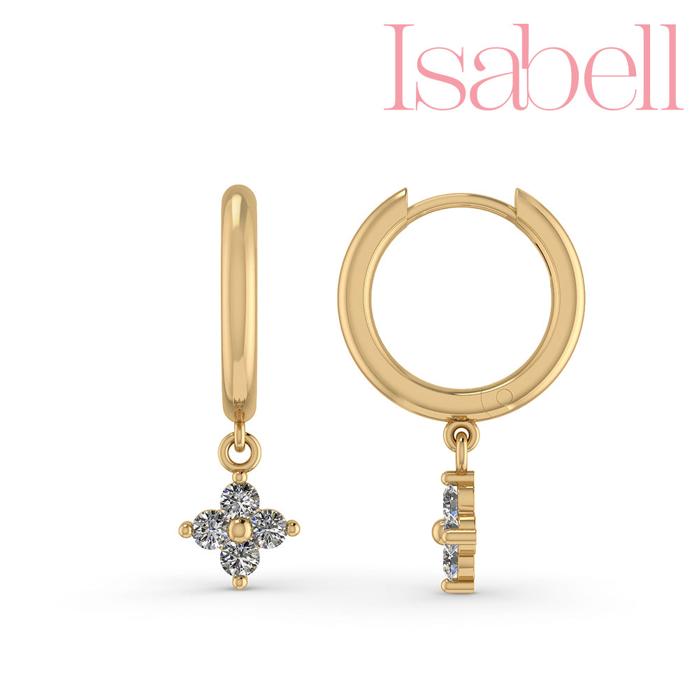 Smykkekæden Isabell Forgyldt Sølv Ørestikker OBE143