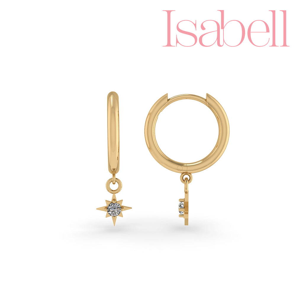 Smykkekæden Isabell Forgyldt Sølv Ørestikker OBE144