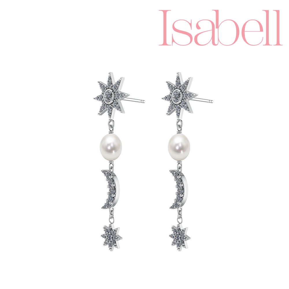 Smykkekæden Isabell Sterling Sølv Ørehængere OBE204S