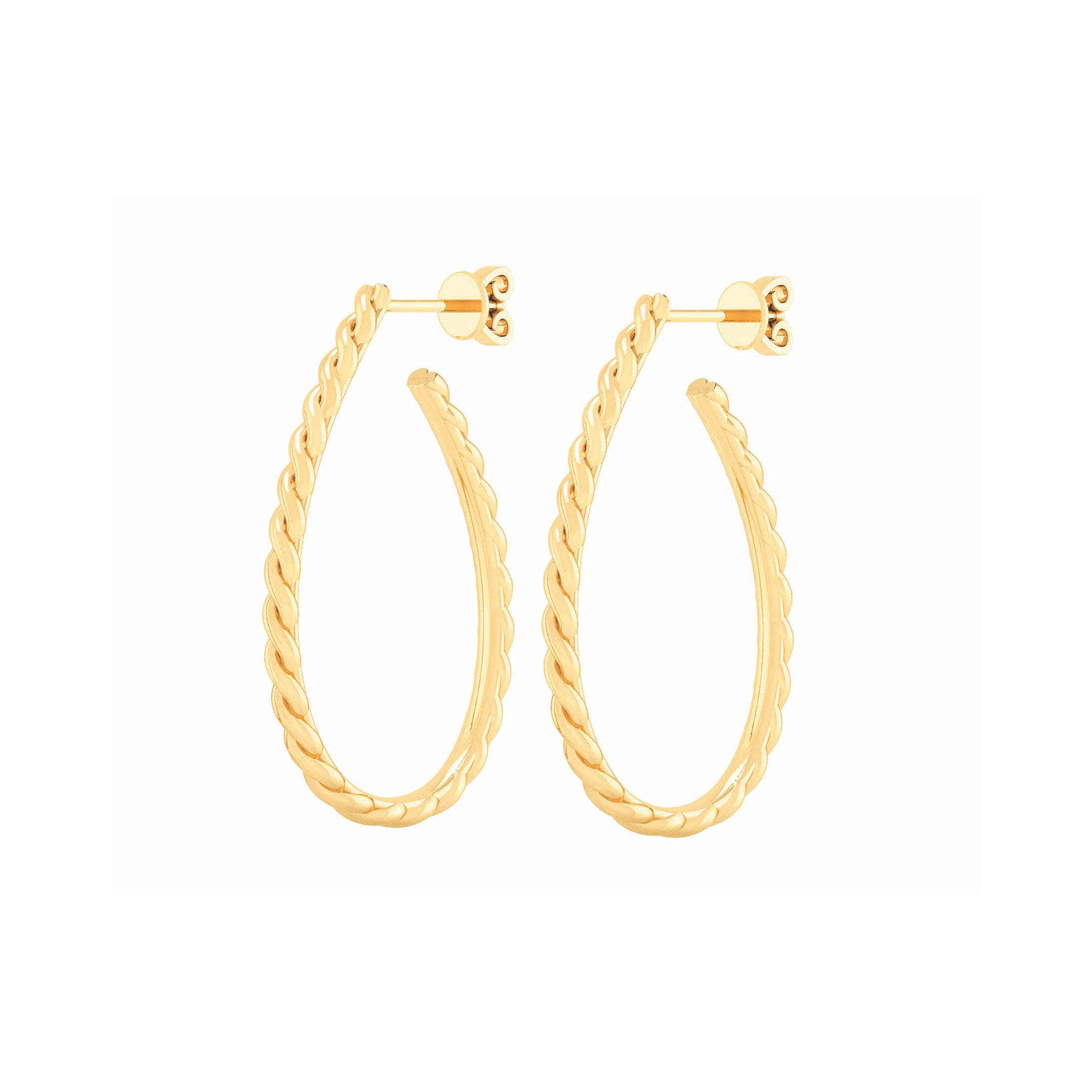 Smykkekæden Forgyldt Sølv Ørehængere ORSB003FG