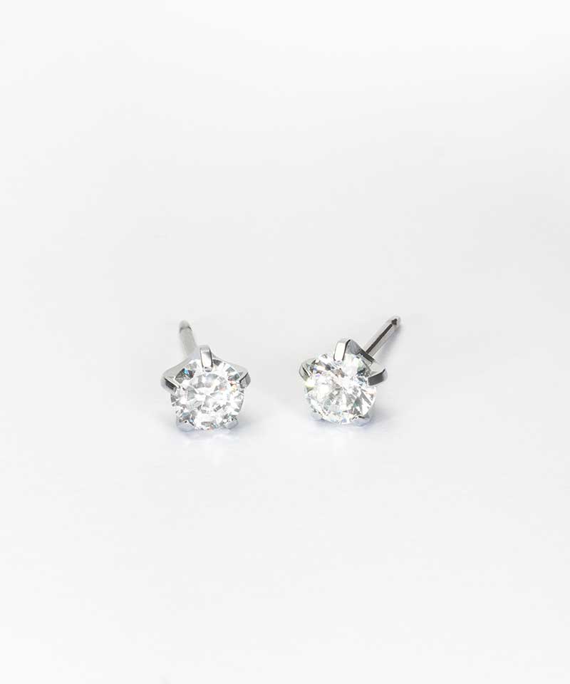 ST TIFFANY PRECIOUS 5 MM, CZ WHITE