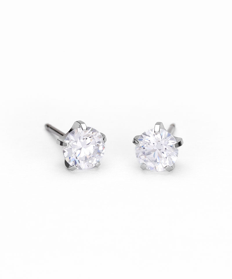 ST TIFFANY PRECIOUS 6 MM, CZ WHITE