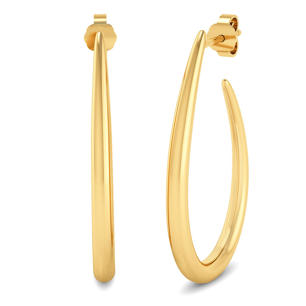 Smykkekæden Forgyldt Sølv Ørestikker ORSB016BFG