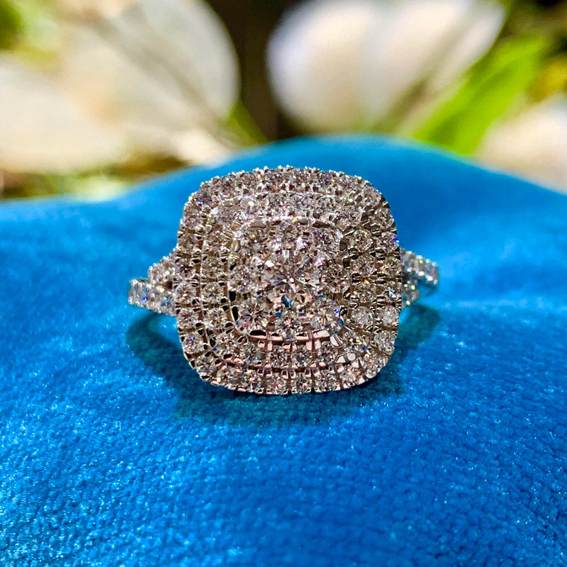 Henrik Ørsnes Design Ring i 14 Karat Hvidguld med Brillanter 1,022 Carat TW/SI