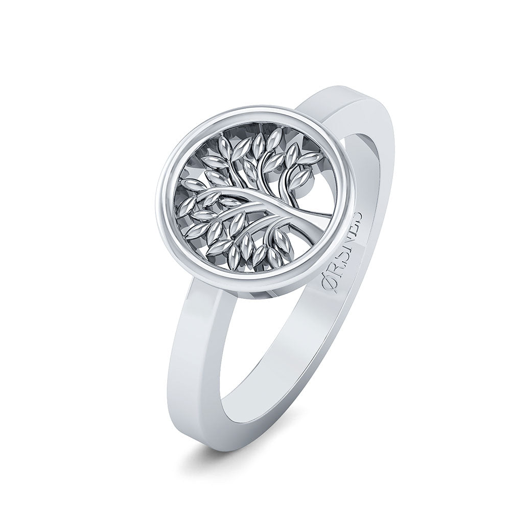 Livets Træ Sterling Sølv Ring fra Smykkekæden ORSN015S