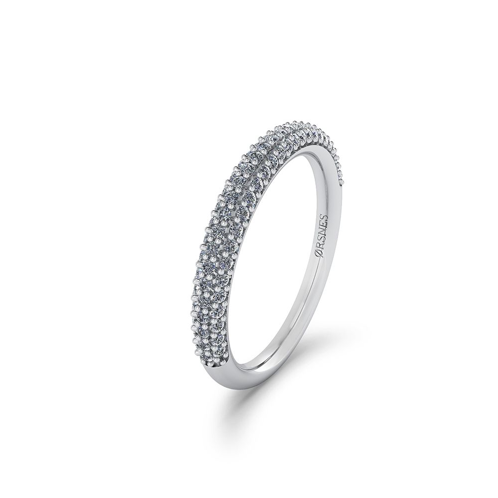 14KT.HV.RING 82X0,005CT RUNDSKINE