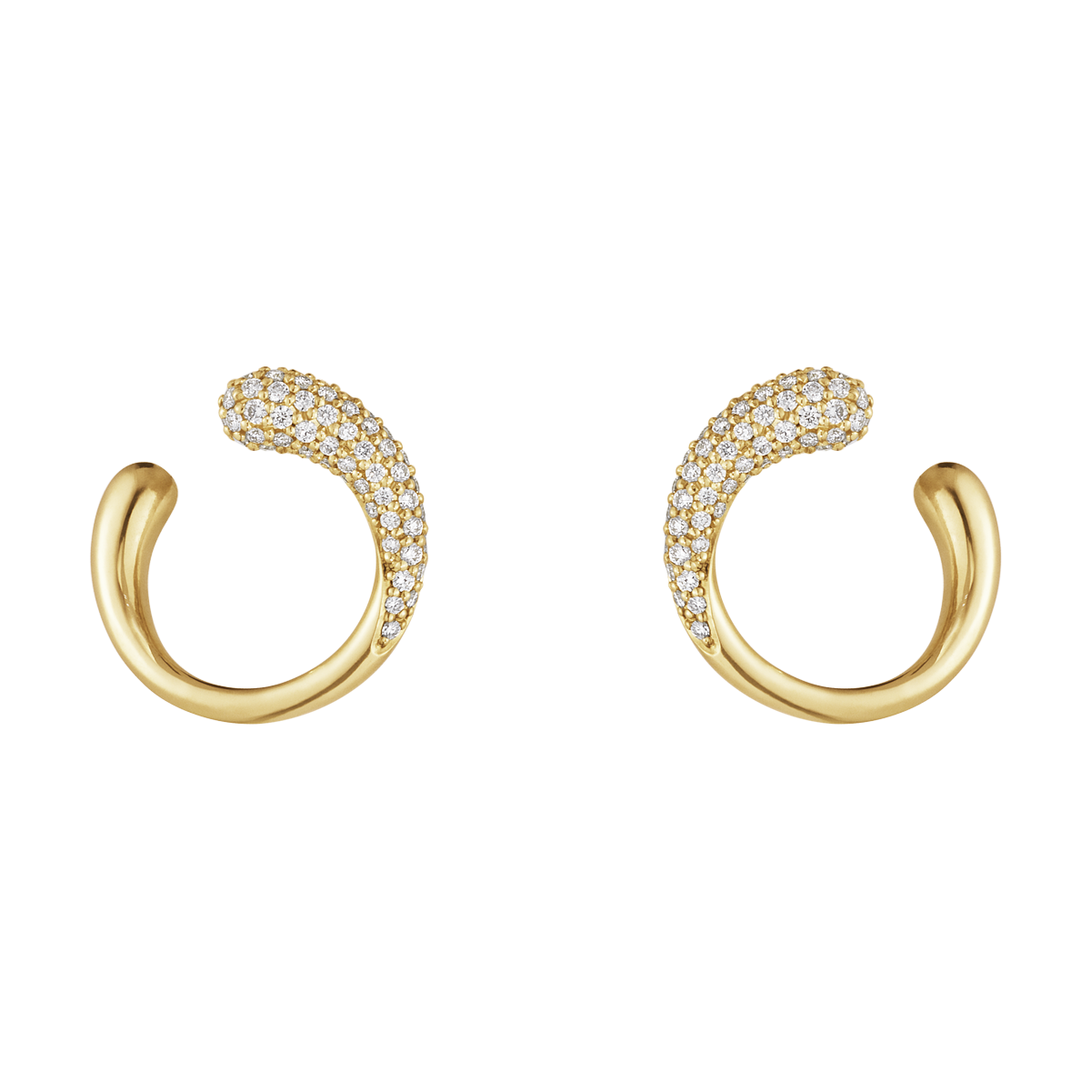 G.J.18KT.ØRERING MERCY 0,38CT