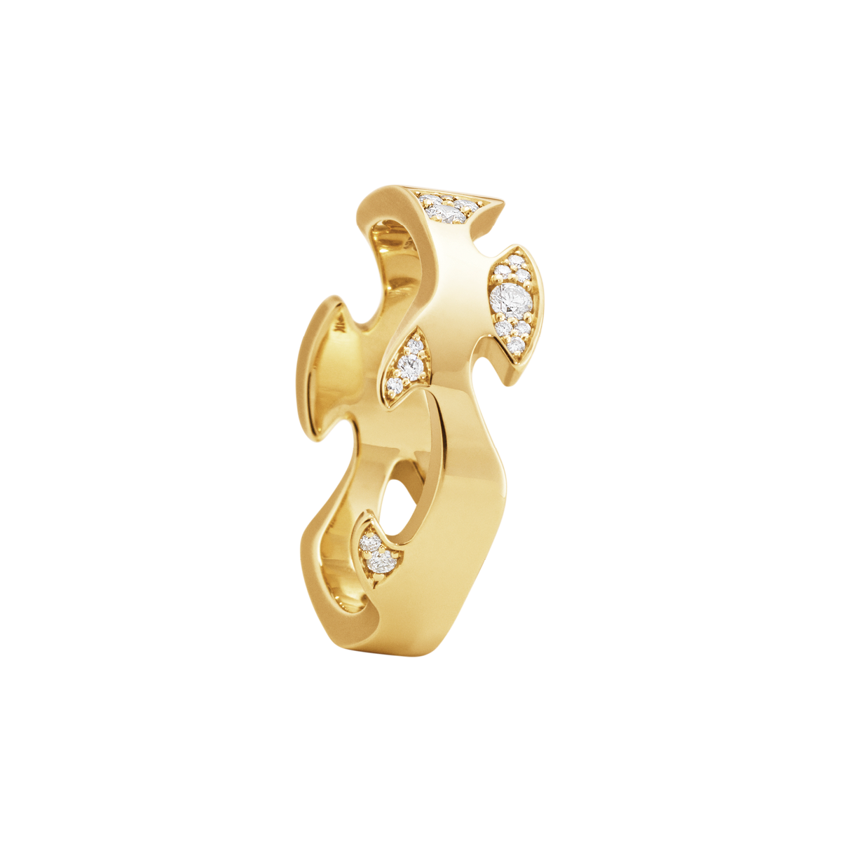 G.J.18KT.RING 0,11CT.FUSION CENTRE CLOUD