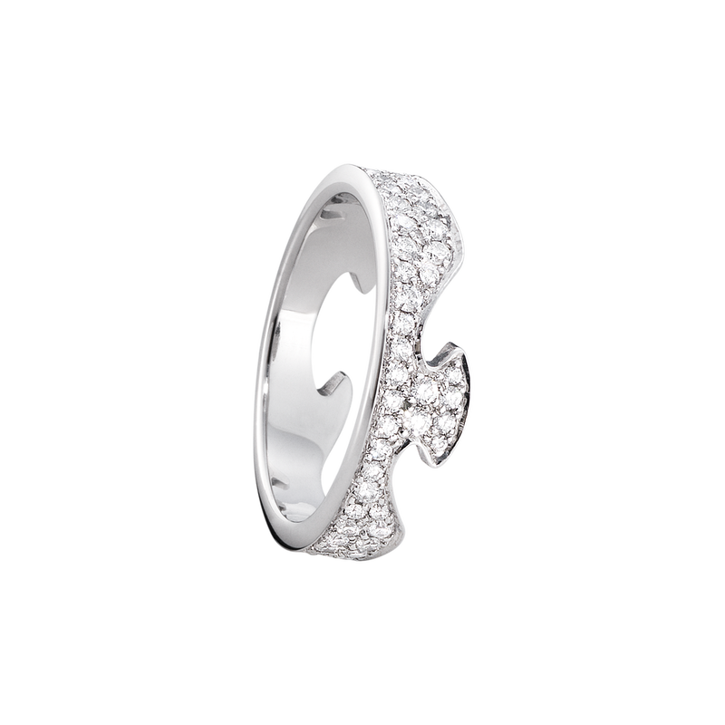 FUSION ENDE RING 1370 HG DIAMANT PAVÉ 0.