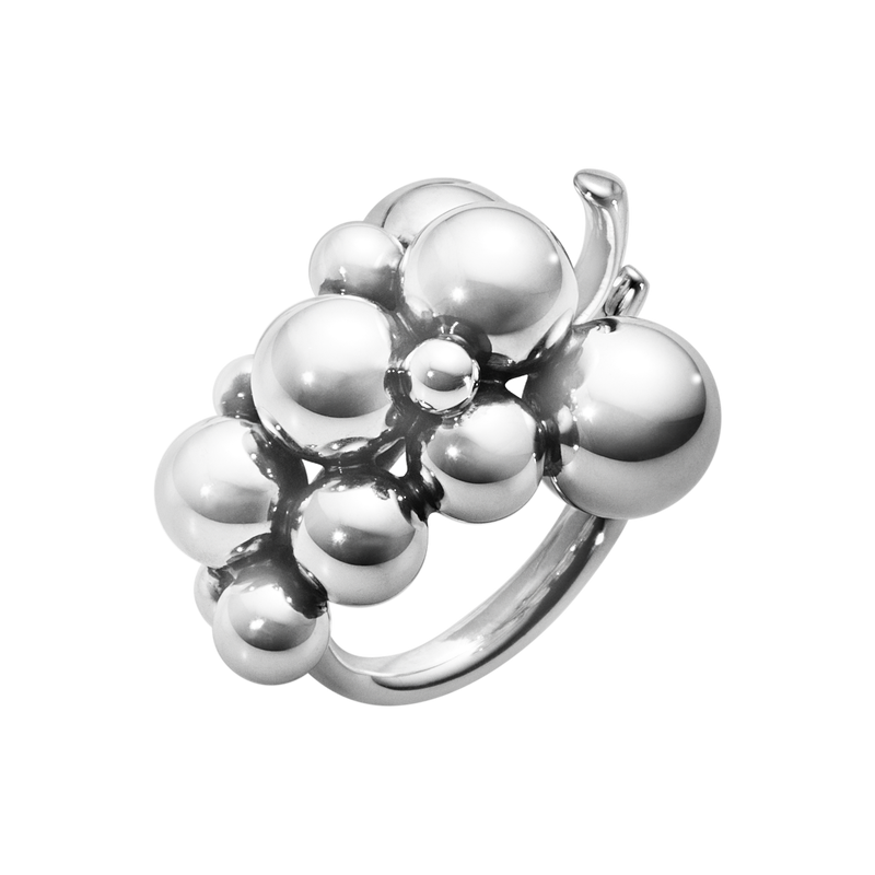 GRAPE MEDIUM RING 551H SØLV, OXIDERET