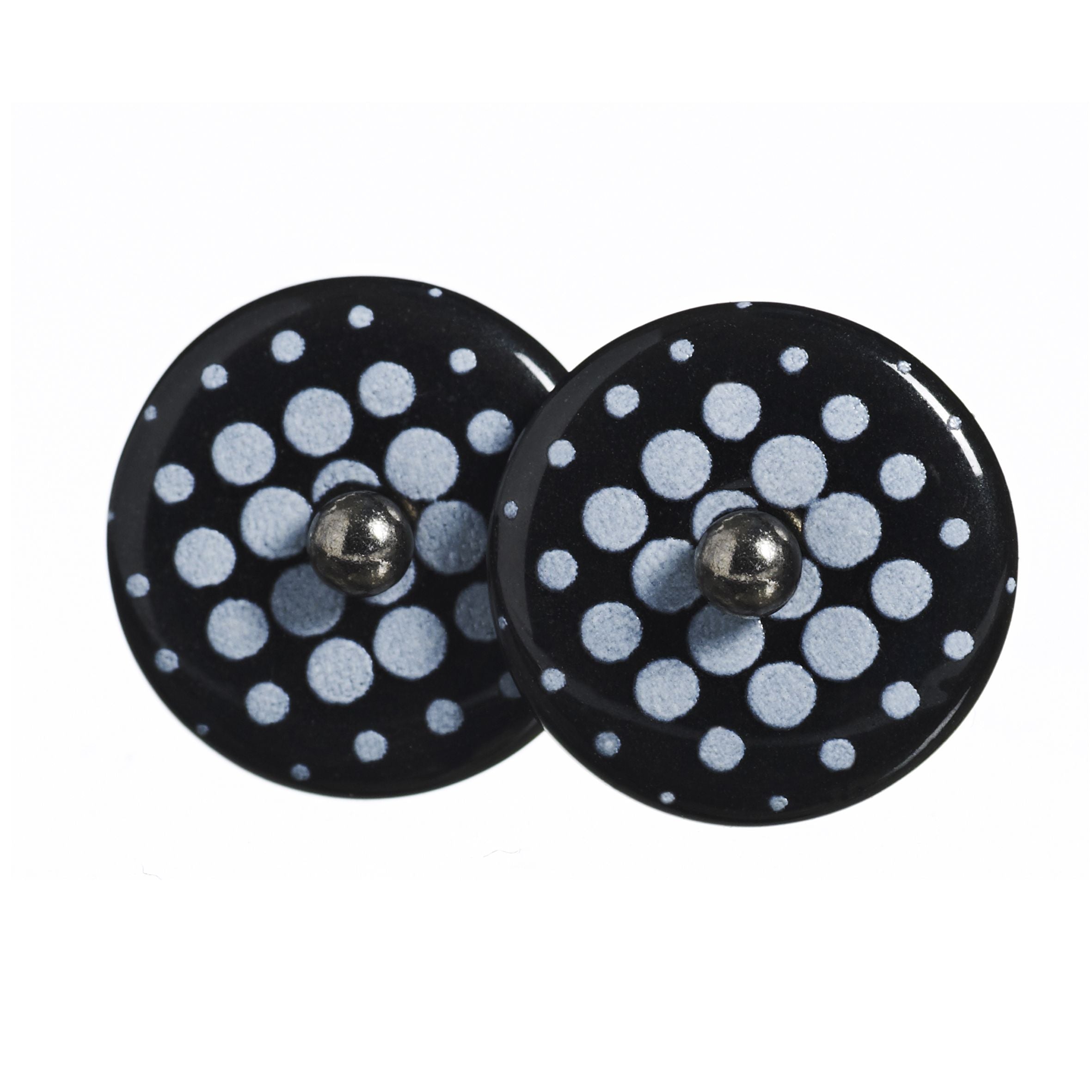 Scherning, Pixl Ørestikker, Sort/Hvid/Sort Sølv