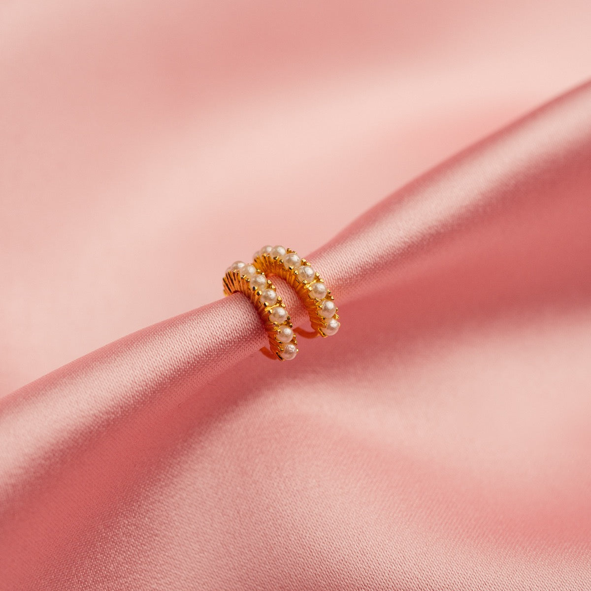 Smykkekæden Isabell Creol Forgyldt Sølv Ørestikker med Perler