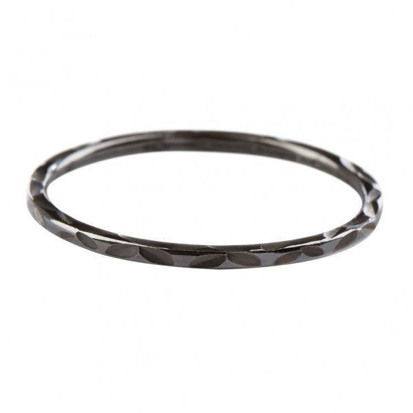 Pernille Corydon Facet Ring i Oxideret Sølv R-145-OXY