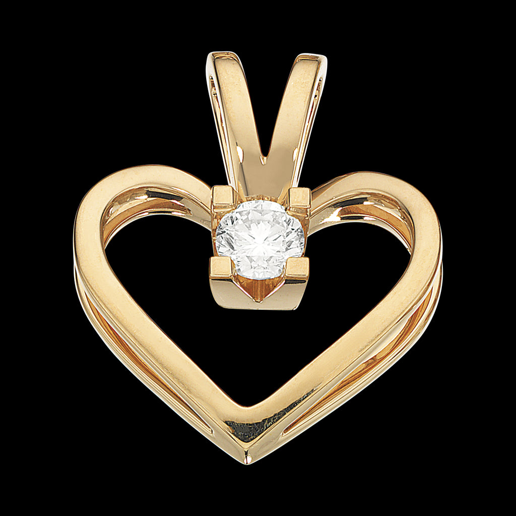 14 KT.KLEOPATRA HJERTE 0,15WSI