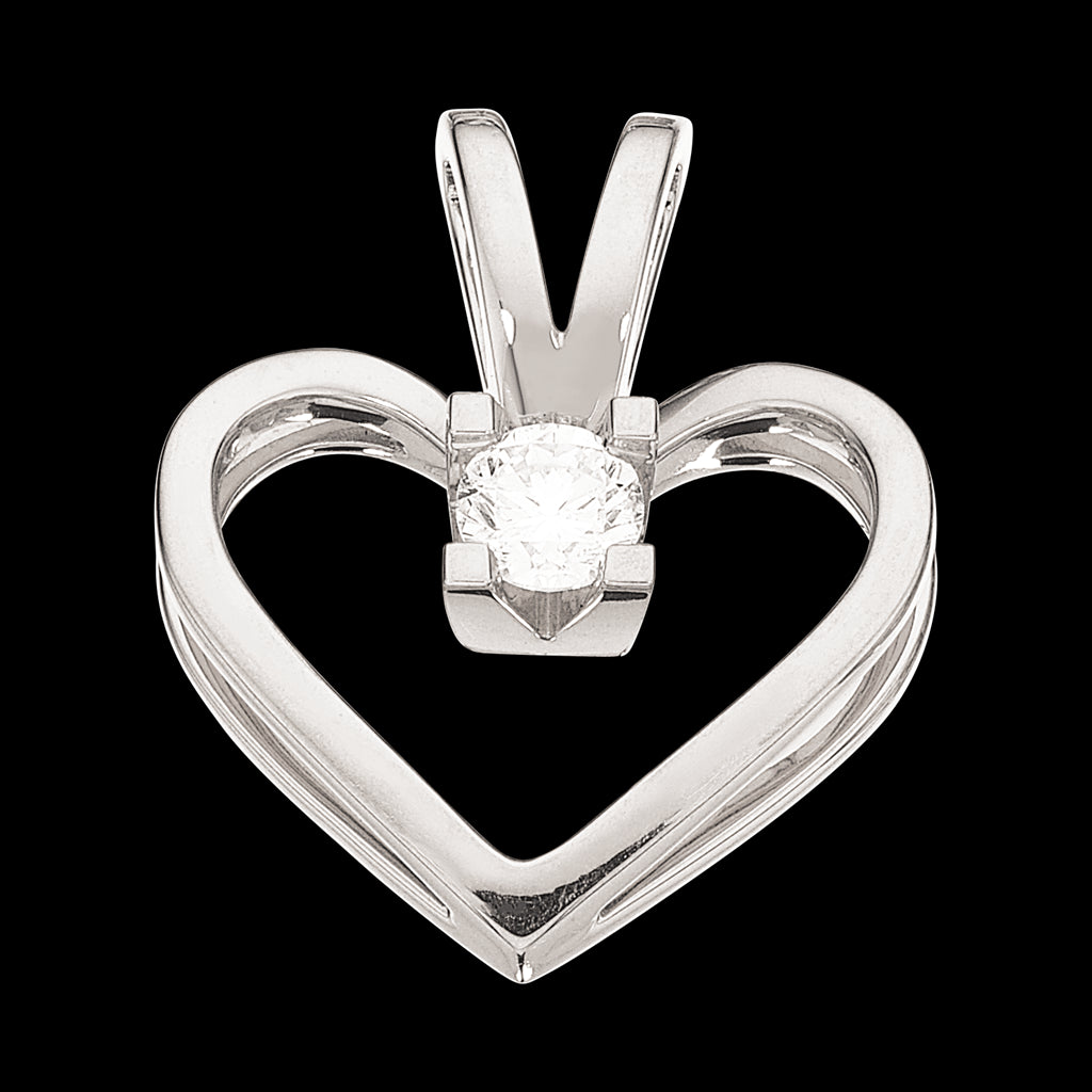 14KT.KLEOPATRA HJERTE 0,15W/SI