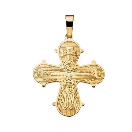 DAGMARKORS MELLEM 21 X 19 MM. 14 KT.